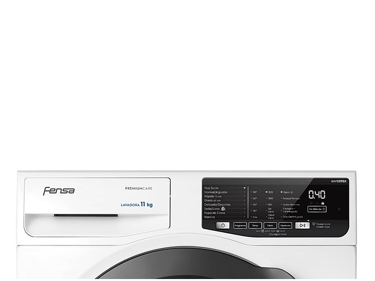 LAVADORA CARGA FRONTAL FENSA PREMIUM CARE 11W 11KG BLANCO 3
