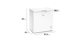 CONGELADOR FREEZER HORIZONTAL 198L FRÍO DIRECTO M200D