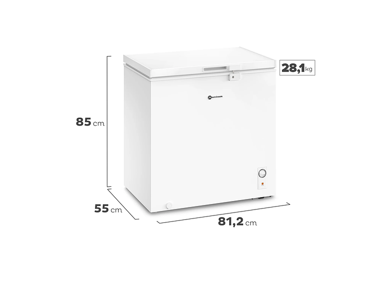 CONGELADOR FREEZER HORIZONTAL 198L FRÍO DIRECTO M200D 2