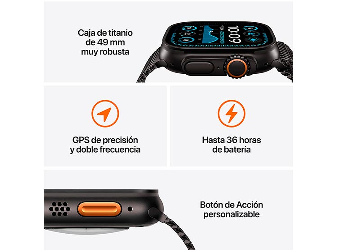 APPLE WATCH ULTRA 2 49MM TITANIO NATURAL CORREA LOOP L 4