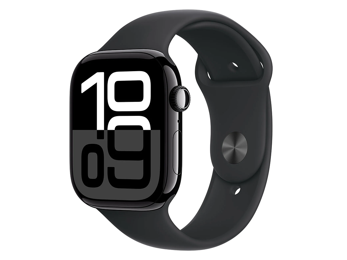 APPLE WATCH SERIES 10 GPS 46MM ALUMINUM CASE SPORT BAND M/L NEGRO 2