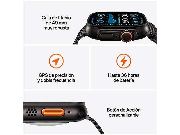 APPLE WATCH ULTRA 2 49MM TITANIO NATURAL CORREA LOOP M 3