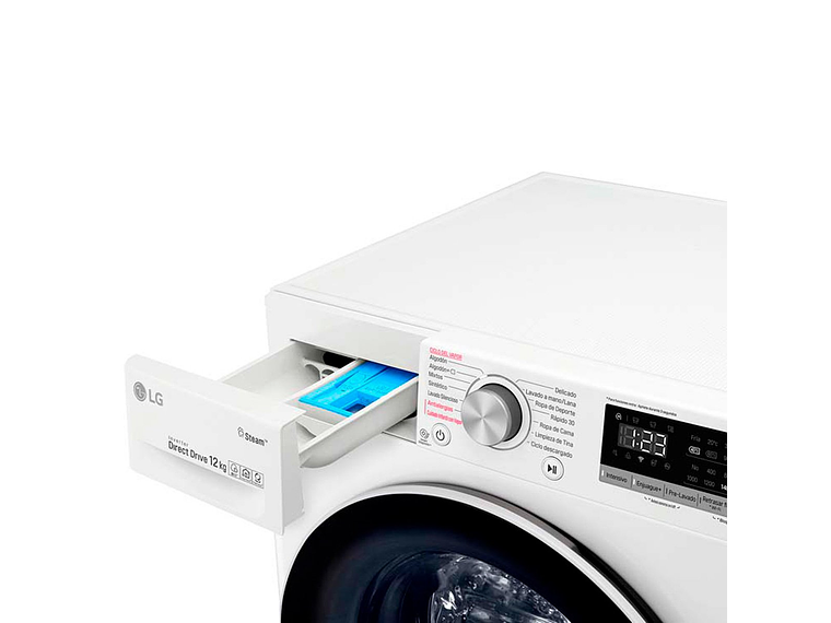 LAVADORA CARGA FRONTAL LG WM12WVC4S6 12KG BLANCO 6