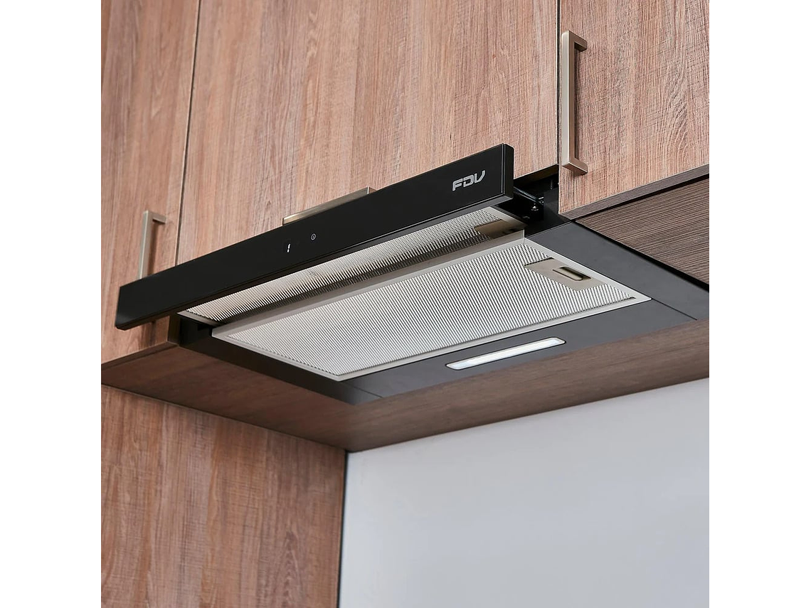 CAMPANA BAJO MUEBLE TWIN BLACK TOUCH 60 CM 440 M3/H FDV 2