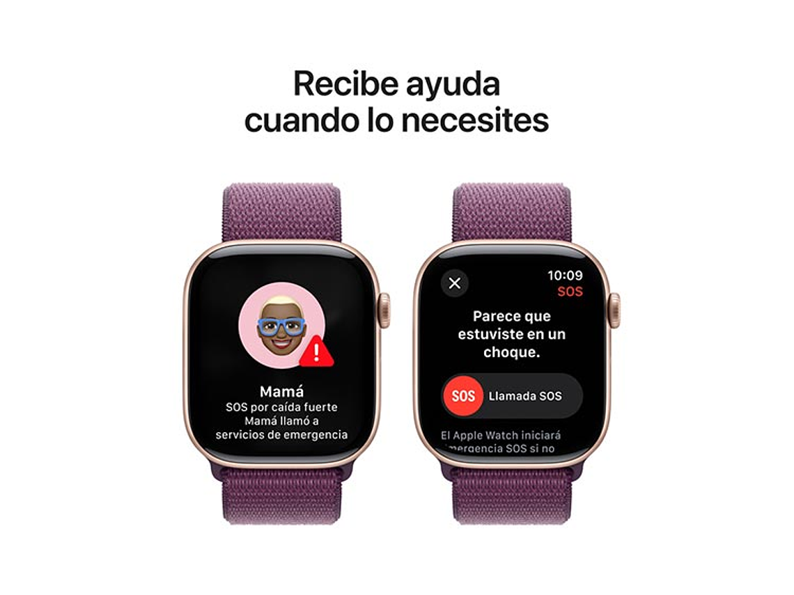 APPLE WATCH SERIE 10 46MM ROSE GOLD ALUMINIO CORREA LOOP DEPORTIVA 3