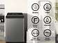 LAVADORA CARGA SUPERIOR HISENSE WT3I2323UT 23KG GRAFITO - Miniatura 6