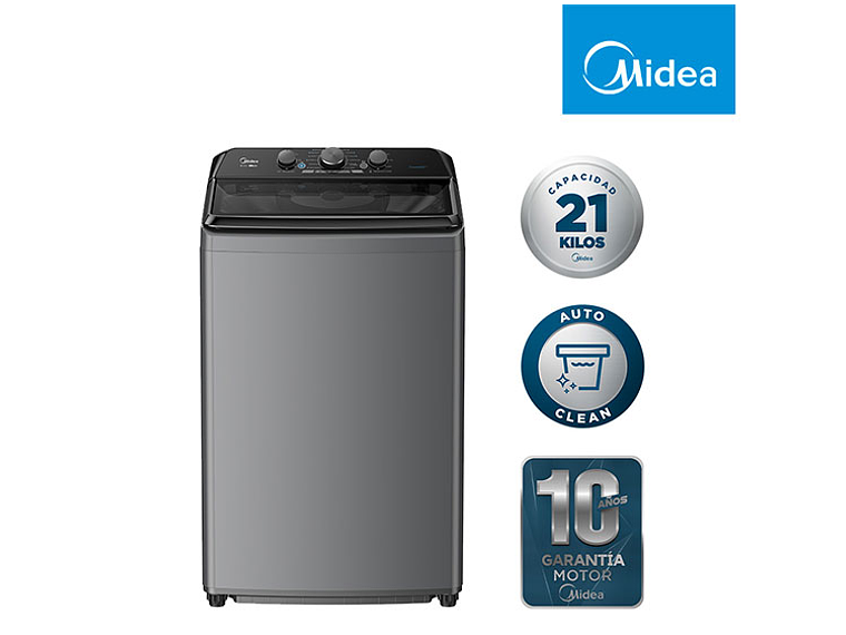 LAVADORA CARGA SUPERIOR MIDEA MA500W210 21KG GRIS 1