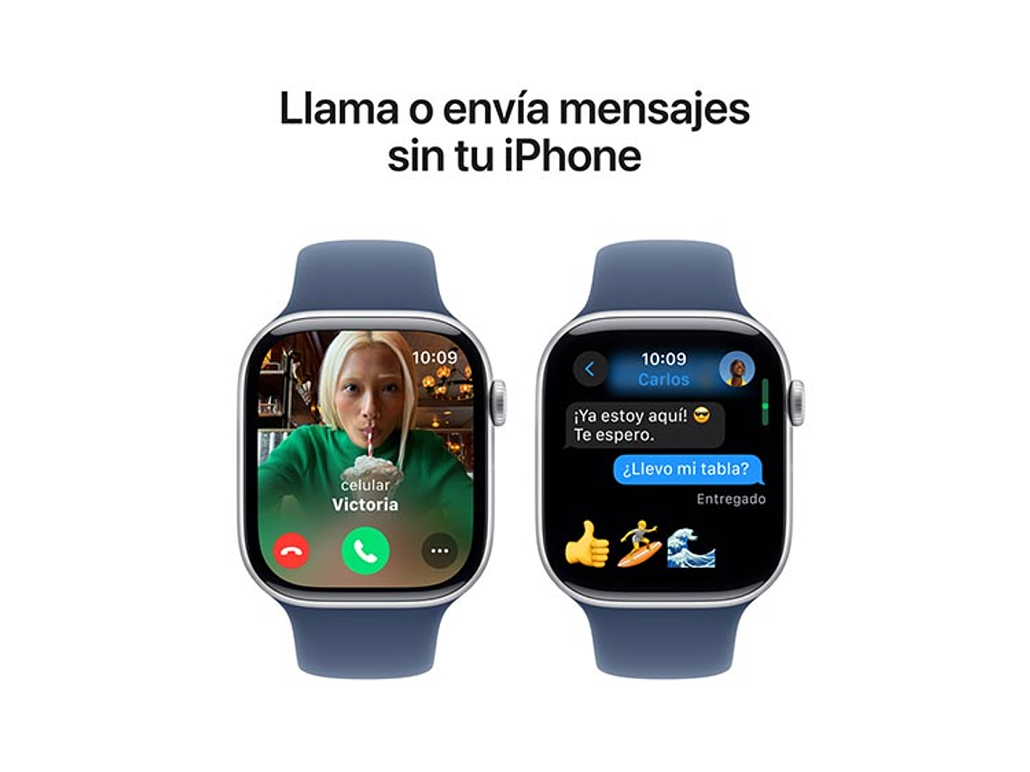 APPLE WATCH SERIE 10 46MM PLATA ALUMINIO CORREA DEPORTIVA S/M 3