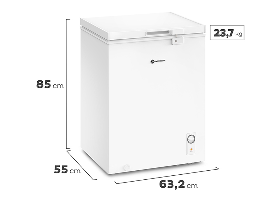 FREEZER HORIZONTAL MADEMSA 142 L FRÍO DIRECTO DUAL M150D 2