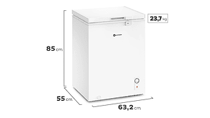 FREEZER HORIZONTAL MADEMSA 142 L FRÍO DIRECTO DUAL M150D