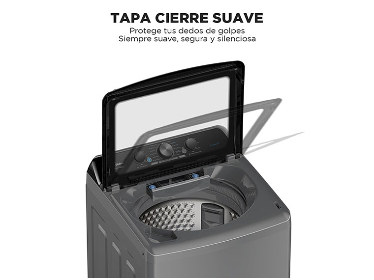 LAVADORA CARGA SUPERIOR MIDEA MA500W210 21KG GRIS 5