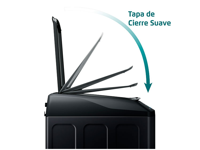 LAVADORA CARGA SUPERIOR FENSA PREMIUM CARE 21 21KG NEGRO 3