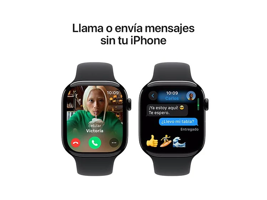 APPLE WATCH S10 ALUMINIO 46MM SPORT BAND M/L NEGRO 3