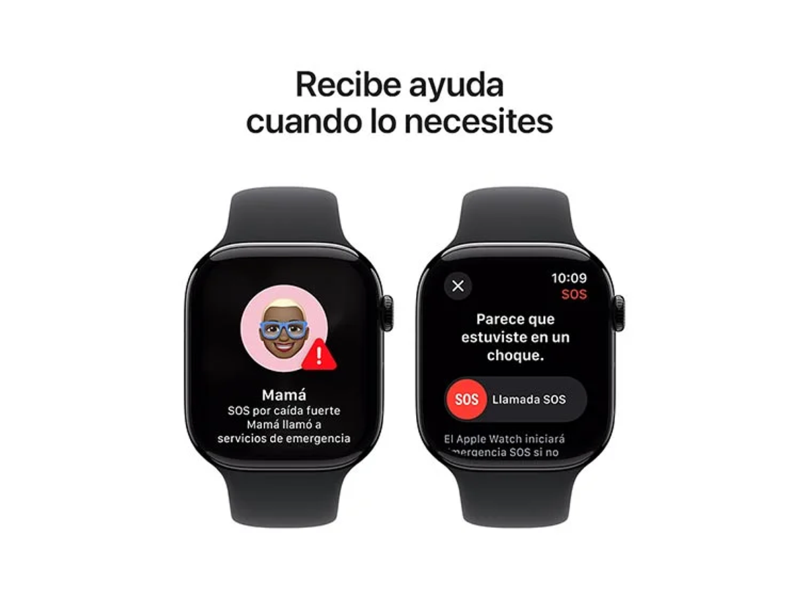 APPLE WATCH S10 ALUMINIO 46MM SPORT BAND M/L NEGRO 4