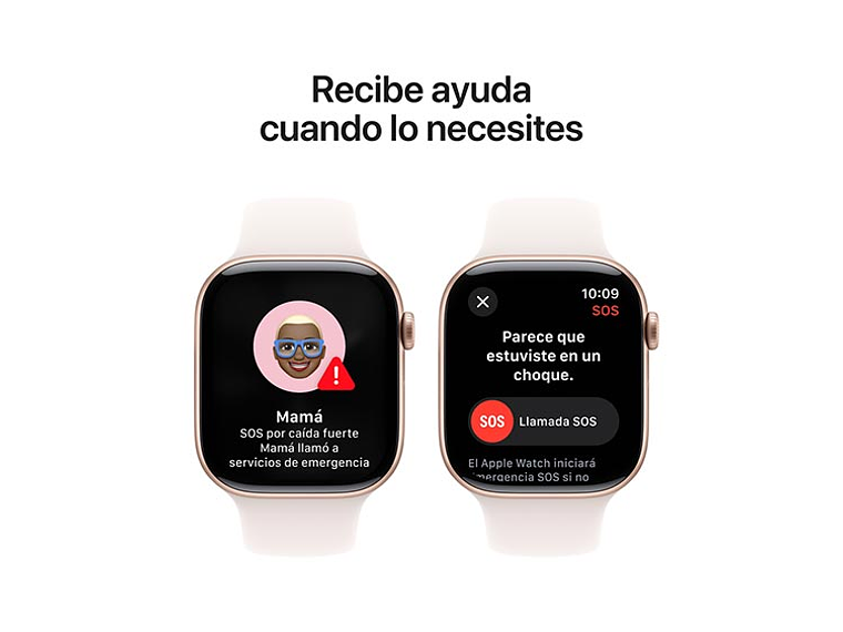 APPLE WATCH SERIE 10 46MM ROSE GOLD ALUMINIO CORREA DEPORTIVA S/M 5
