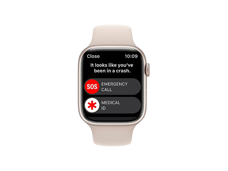 APPLE WATCH SERIE 8 (GPS) CAJA STARLIGHT ALUMINIO 45MM CON CORREA SPORT STARLIGHT - M/L 1