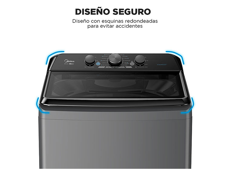 LAVADORA CARGA SUPERIOR MIDEA MA500W210 21KG GRIS 7