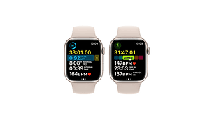 APPLE WATCH SERIE 8 (GPS) CAJA STARLIGHT ALUMINIO 45MM CON CORREA SPORT STARLIGHT - M/L