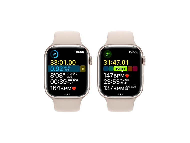 APPLE WATCH SERIE 8 (GPS) CAJA STARLIGHT ALUMINIO 45MM CON CORREA SPORT STARLIGHT - M/L 2