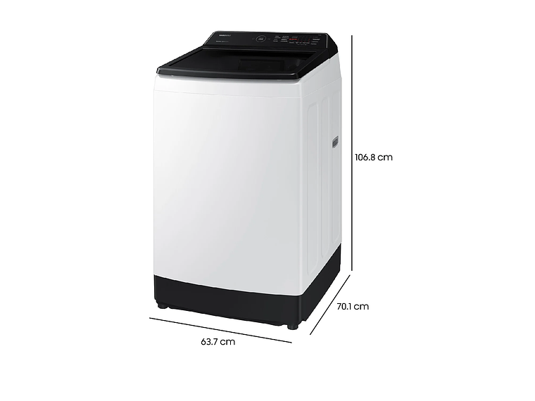 LAVADORA DE CARGA SUPERIOR 17KG CON ECO BUBBLE BLANCA 4