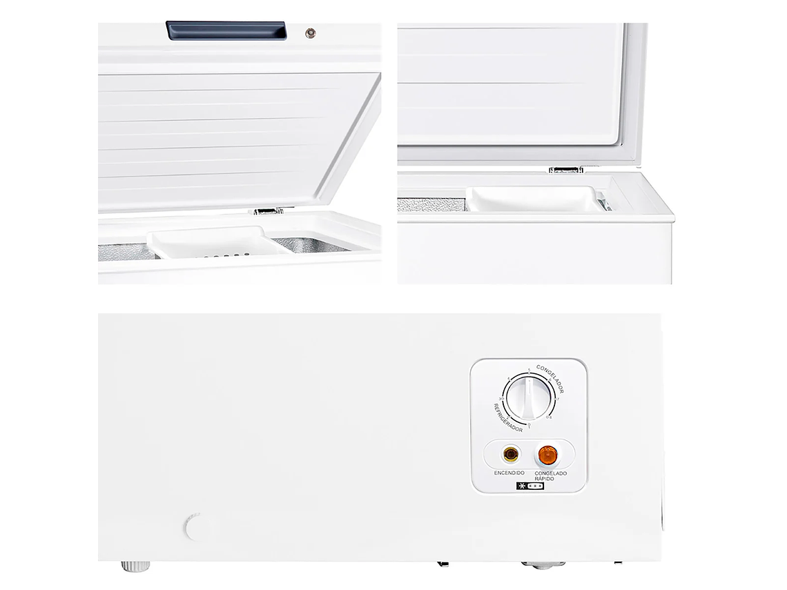 FREEZER HORIZONTAL HISENSE 99 L FRÍO DIRECTO DUAL FT125D4AW1 FUNCTION 2