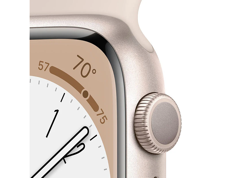 APPLE WATCH SERIE 8 (GPS) CAJA STARLIGHT ALUMINIO 45MM CON CORREA SPORT STARLIGHT - M/L 5