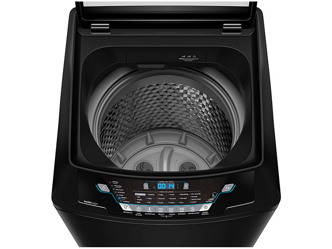 LAVADORA CARGA SUPERIOR FENSA PREMIUM CARE 21 21KG NEGRO 8