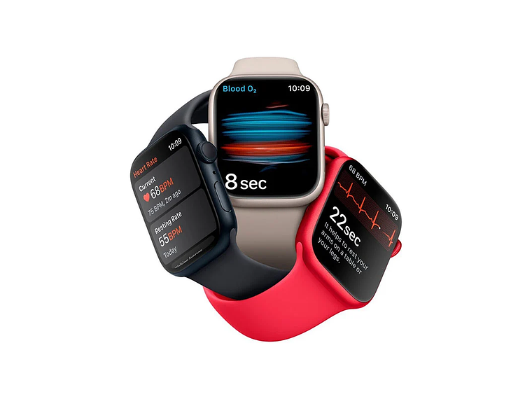 APPLE WATCH SERIE 8 (GPS) CAJA STARLIGHT ALUMINIO 45MM CON CORREA SPORT STARLIGHT - M/L 6