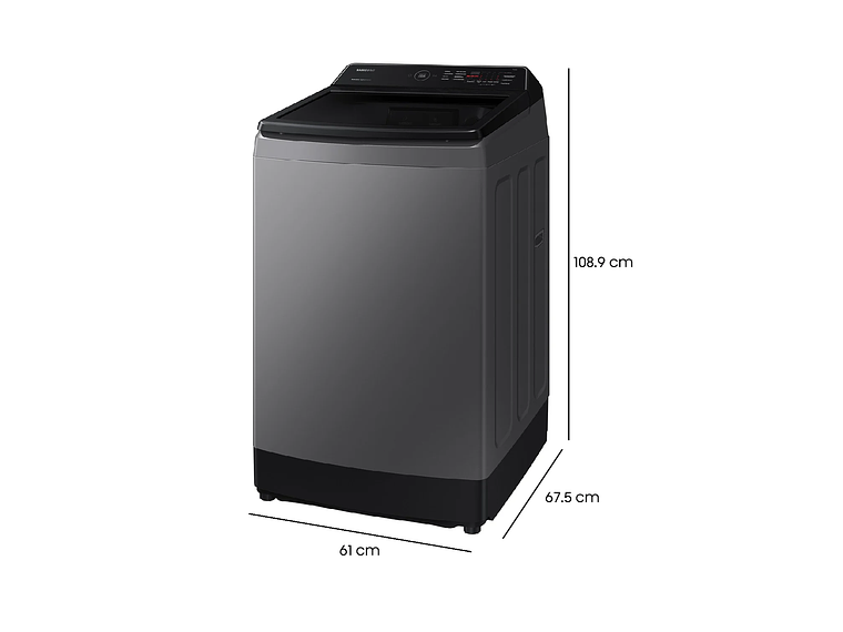 LAVADORA DE CARGA SUPERIOR 15KG CON ECO BUBBLE™ GRIS 4