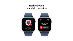 APPLE WATCH SERIE 10 42MM PLATA ALUMINIO CORREA DEPORTIVA S/M