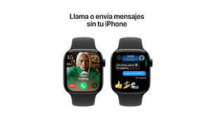 APPLE WATCH SERIE 10 42MM NEGRO ALUMINIO CORREA DEPORTIVA S/M