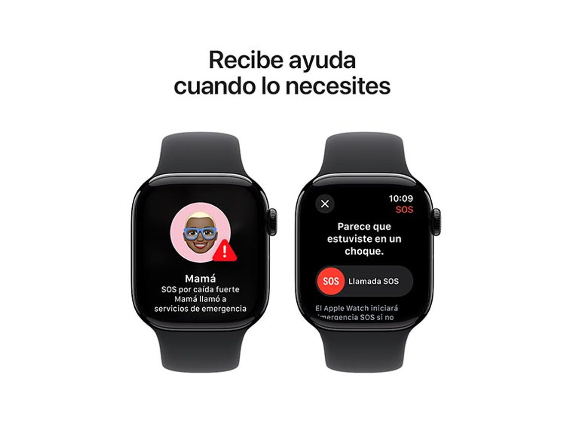 APPLE WATCH SERIE 10 42MM NEGRO ALUMINIO CORREA DEPORTIVA S/M 4