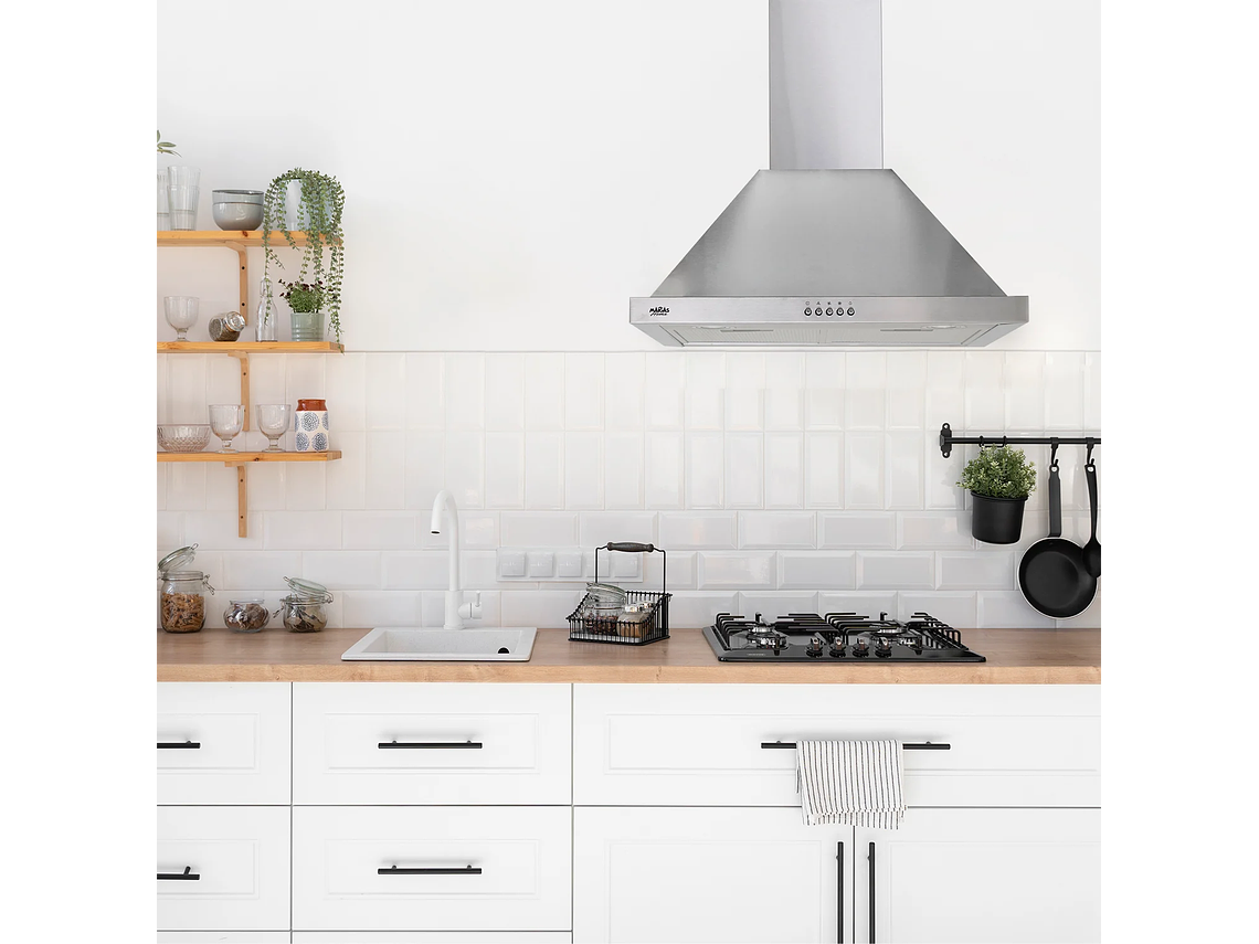 CAMPANA PIRAMIDAL ACERO INOX 60CM 5