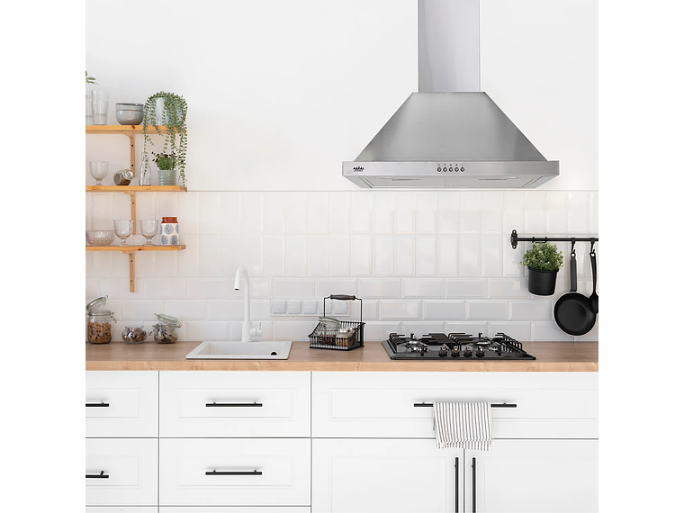 CAMPANA PIRAMIDAL ACERO INOX 60CM 5