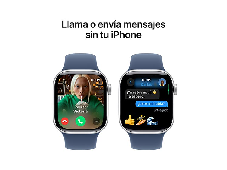 APPLE WATCH SERIE 10 42MM PLATA ALUMINIO CORREA DEPORTIVA S/M 7