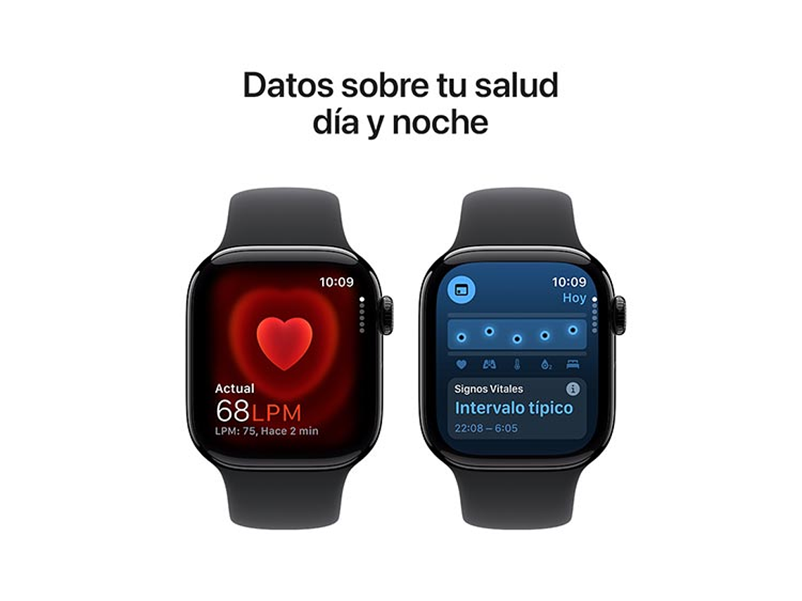 APPLE WATCH SERIE 10 42MM NEGRO ALUMINIO CORREA DEPORTIVA S/M 6