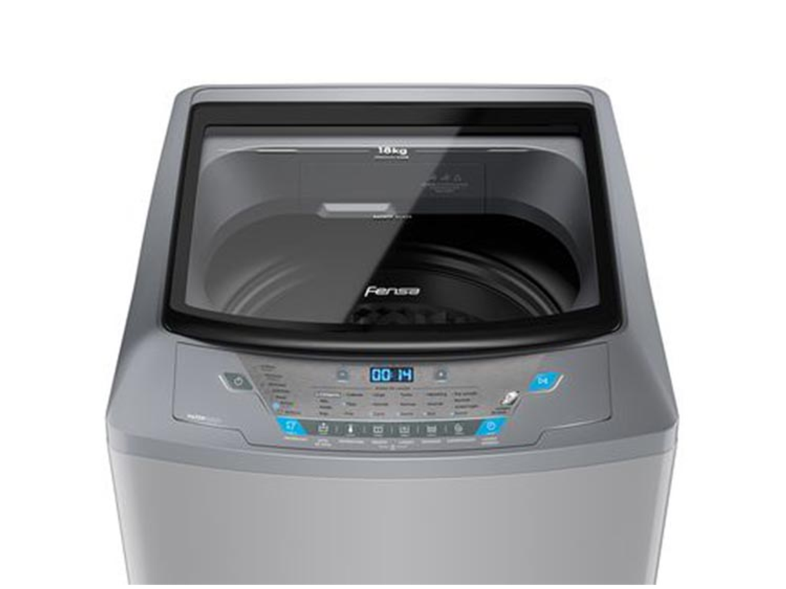 LAVADORA CARGA SUPERIOR FENSA PREMIUM CARE 18 SZ 18KG PLATA 4