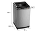 LAVADORA CARGA SUPERIOR MADEMSA 16 SZG 16KG PLATA - Miniatura 2