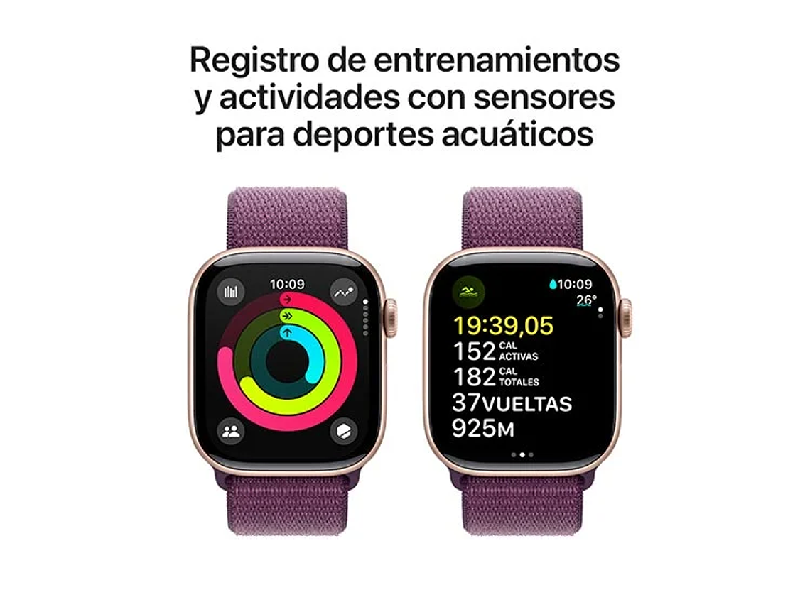 APPLE WATCH S10 ALUMINIO 42MM SPORT LOO ROSE GOLD 4