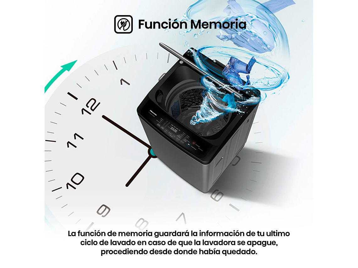 LAVADORA CARGA SUPERIOR HISENSE WT3J1323UT 13KG GRIS 8