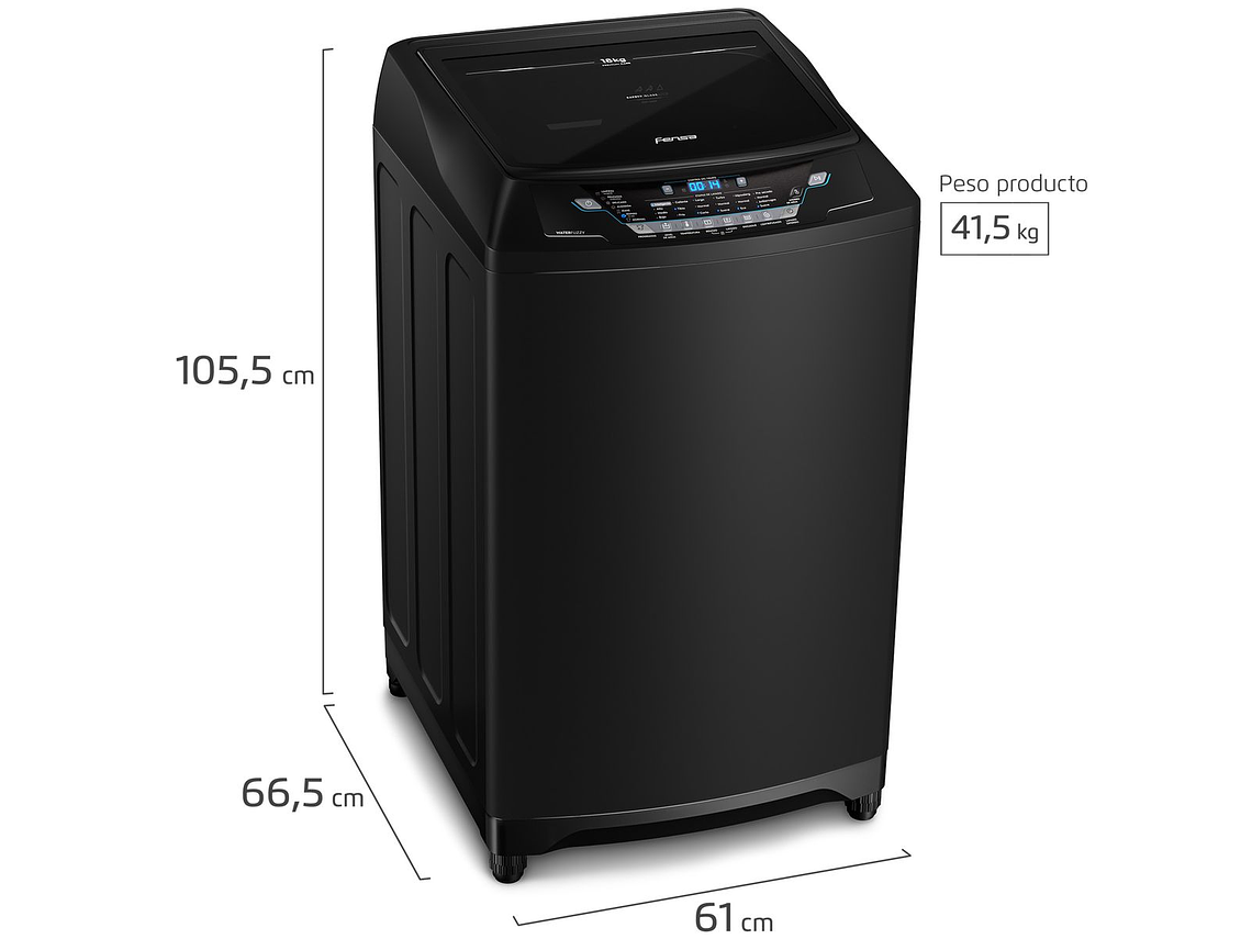 LAVADORA AUTOMÁTICA 18KG CARGA SUPERIOR PREMIUM CARE 18 7