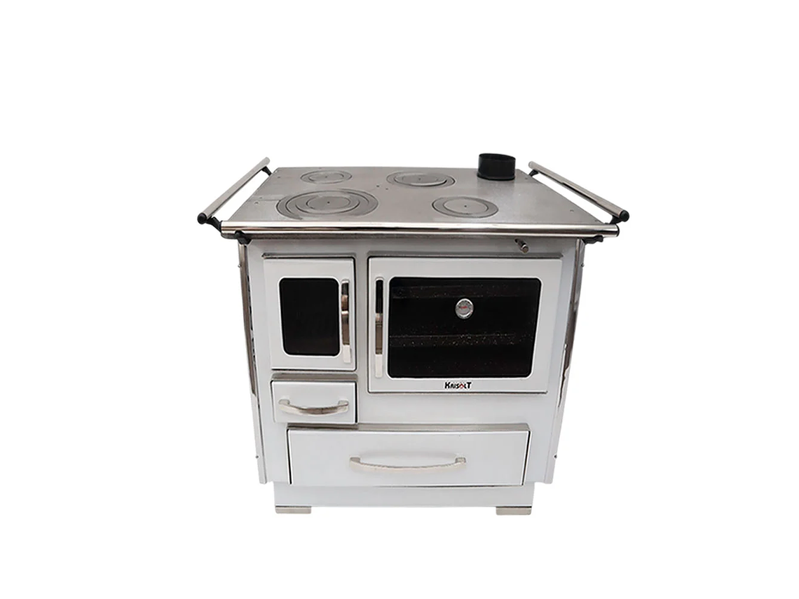 COCINA A LEÑA 4P MODELO GLASS ALTA 102×72 BLANCO 3