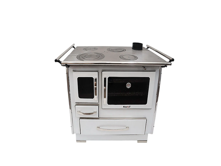 COCINA A LEÑA 4P MODELO GLASS ALTA 102×72 BLANCO 3