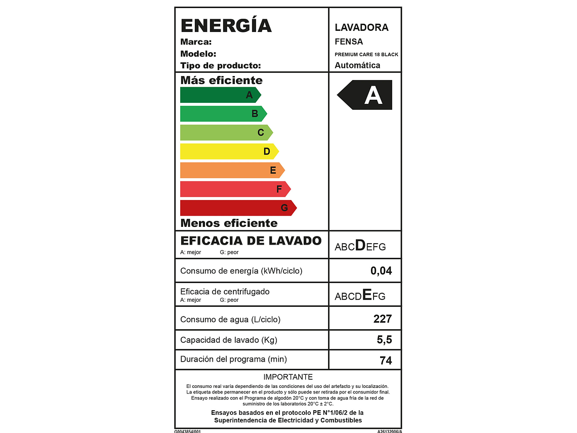 LAVADORA AUTOMÁTICA 18KG CARGA SUPERIOR PREMIUM CARE 18 9