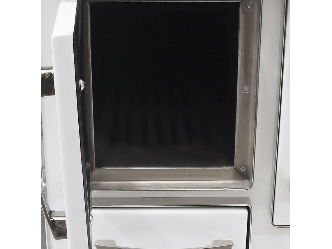 COCINA A LEÑA 4P MODELO GLASS ALTA 102×72 BLANCO 5