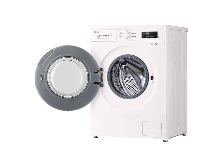 LAVADORA CARGA FRONTAL LG WM9GWVFS6 9KG BLANCO 5