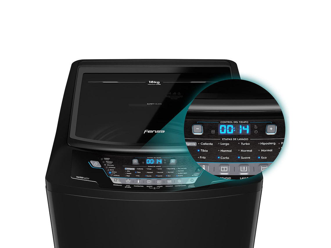 LAVADORA AUTOMÁTICA 18KG CARGA SUPERIOR PREMIUM CARE 18 10