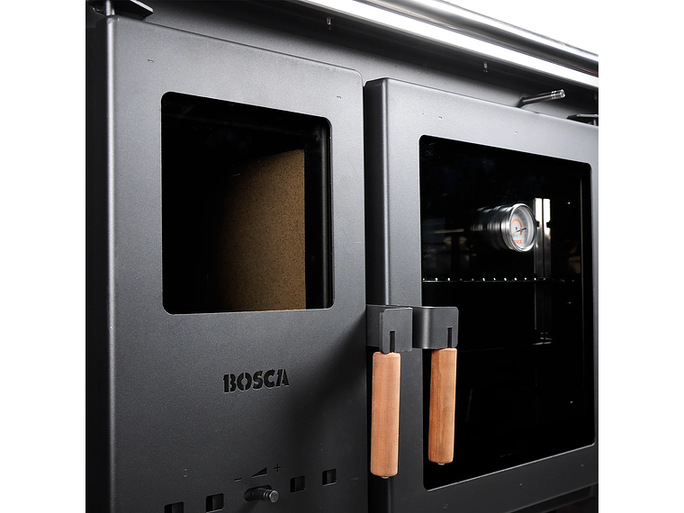 PACK COCINA A LEÑA BOSCA HESTIA 90 CREMA + KIT BASE 7