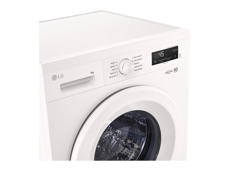 LAVADORA CARGA FRONTAL LG WM9GWVFS6 9KG BLANCO 7