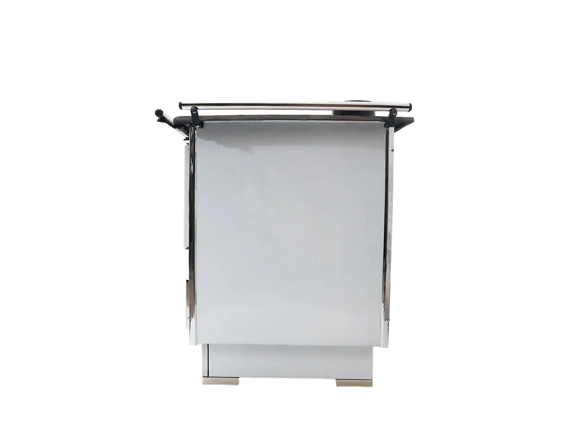 COCINA A LEÑA 4P MODELO GLASS ALTA 102×72 BLANCO 7